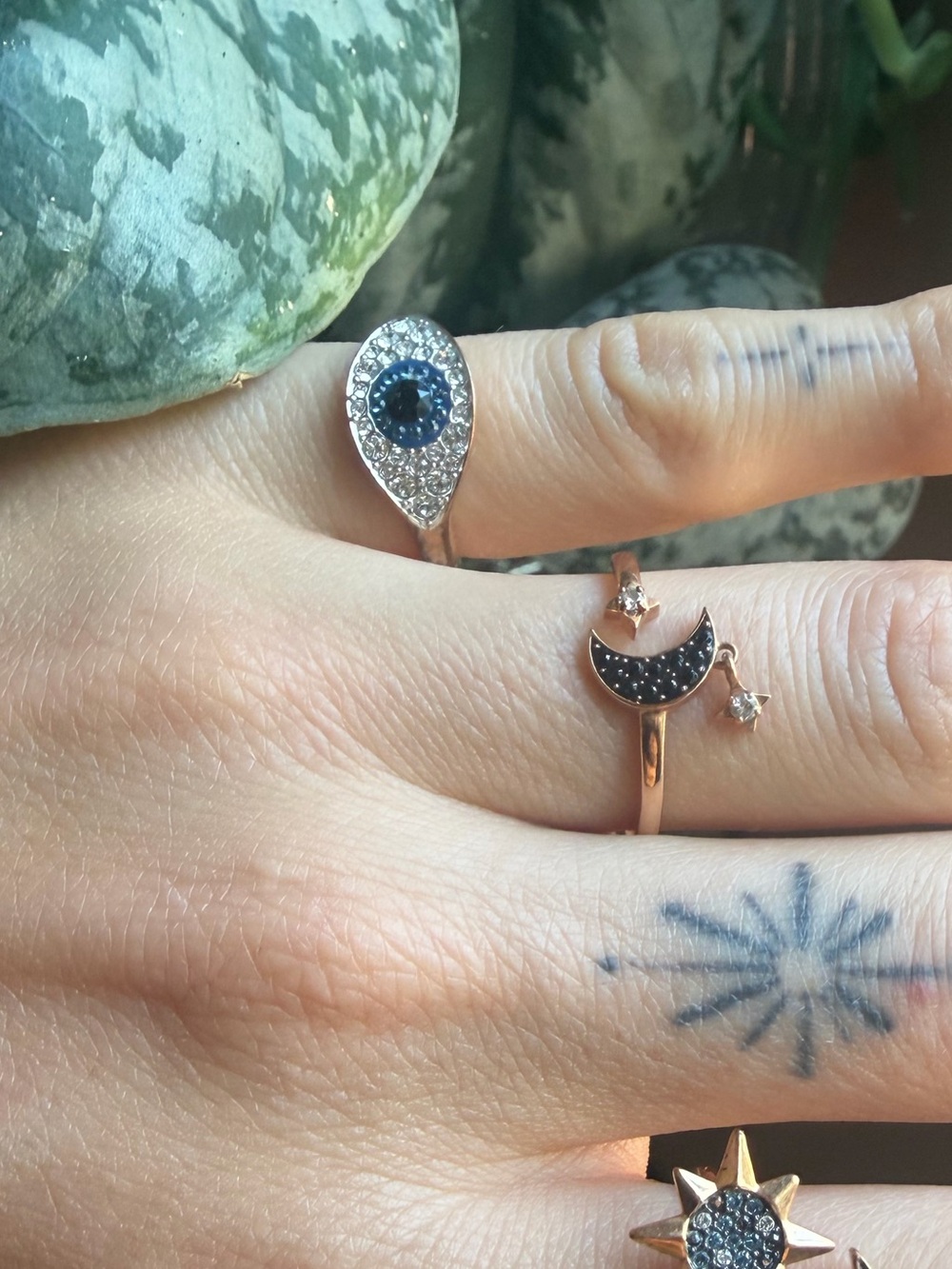 Evil Eye Swarovski Ring